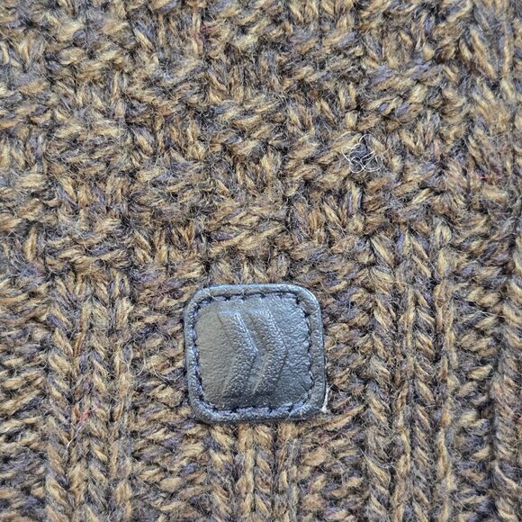 Green Marled Scarf Textured Knit - Picture 6 of 10